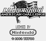 Lamborghini American Challenge Title Screen